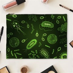 Bacteria-virus-seamless-pattern-inversion Cosmetic Bag (xl) by Simbadda