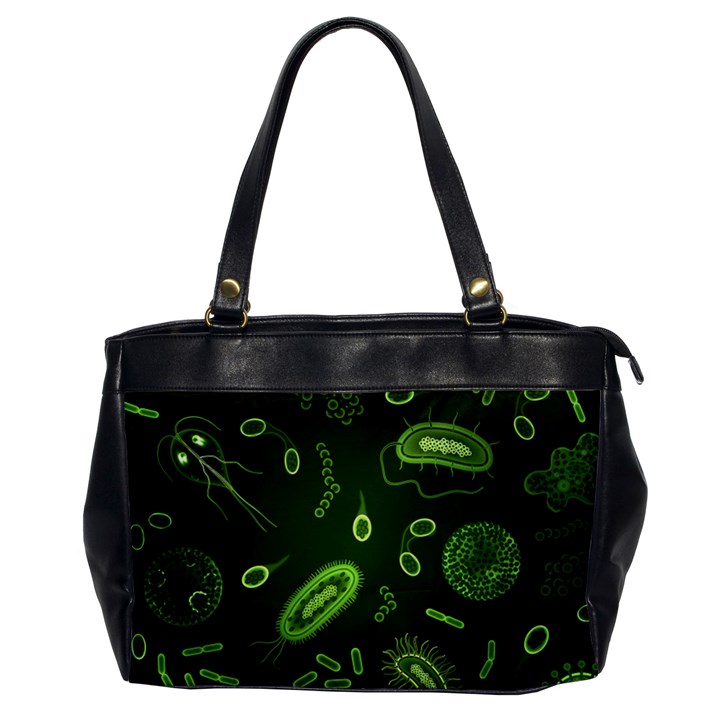 Bacteria-virus-seamless-pattern-inversion Oversize Office Handbag