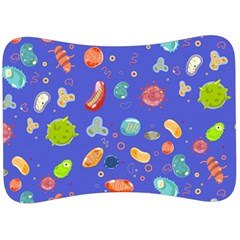 Virus-seamless-pattern Velour Seat Head Rest Cushion