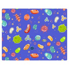 Virus-seamless-pattern Premium Plush Fleece Blanket (medium) by Simbadda