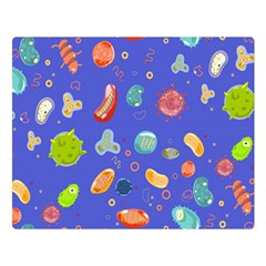 Virus-seamless-pattern Premium Plush Fleece Blanket (large) by Simbadda