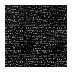 Math-equations-formulas-pattern Medium Glasses Cloth (2 Sides) by Simbadda