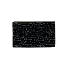 Math-equations-formulas-pattern Cosmetic Bag (small) by Simbadda