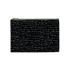 Math-equations-formulas-pattern Cosmetic Bag (medium) by Simbadda