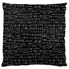 Math-equations-formulas-pattern Large Cushion Case (two Sides)