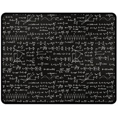 Math-equations-formulas-pattern Two Sides Fleece Blanket (medium) by Simbadda