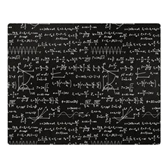 Math-equations-formulas-pattern Two Sides Premium Plush Fleece Blanket (large) by Simbadda