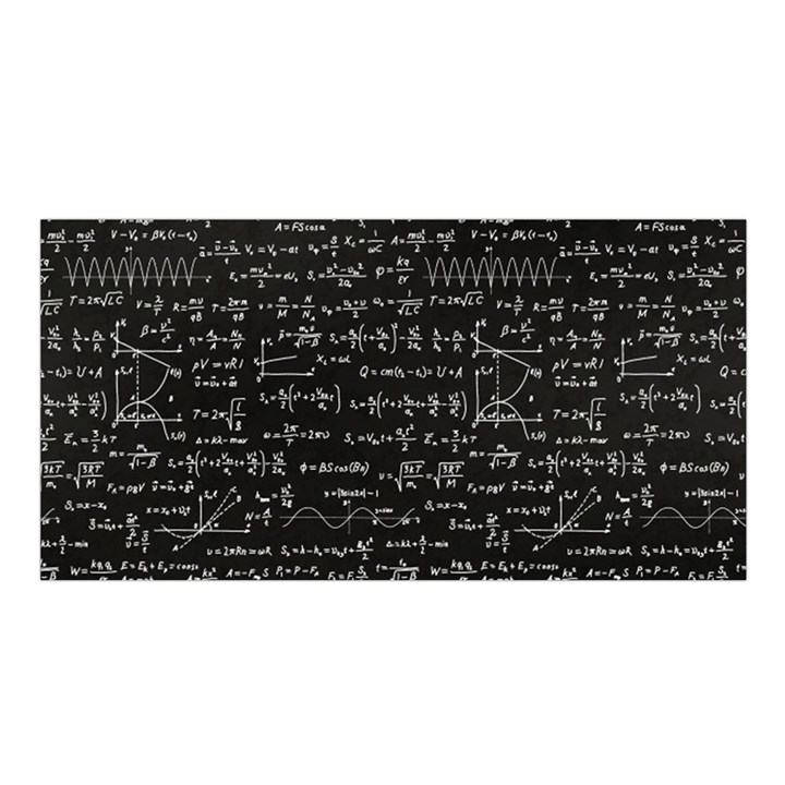 Math-equations-formulas-pattern Satin Shawl 45  x 80 