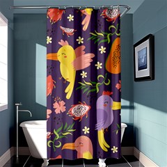 Exotic-seamless-pattern-with-parrots-fruits Shower Curtain 36  X 72  (stall)  by Simbadda