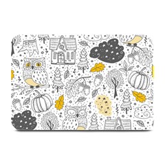 Doodle-seamless-pattern-with-autumn-elements Plate Mats by Simbadda