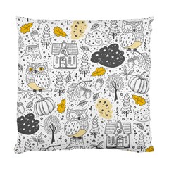 Doodle-seamless-pattern-with-autumn-elements Standard Cushion Case (two Sides) by Simbadda