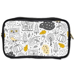 Doodle-seamless-pattern-with-autumn-elements Toiletries Bag (one Side)