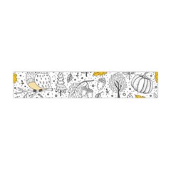 Doodle-seamless-pattern-with-autumn-elements Premium Plush Fleece Scarf (mini) by Simbadda