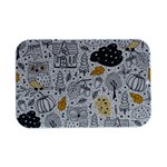 Doodle-seamless-pattern-with-autumn-elements Open Lid Metal Box (Silver)   Front