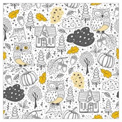 Doodle-seamless-pattern-with-autumn-elements Lightweight Scarf  by Simbadda