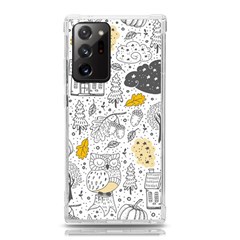 Doodle-seamless-pattern-with-autumn-elements Samsung Galaxy Note 20 Ultra Tpu Uv Case by Simbadda