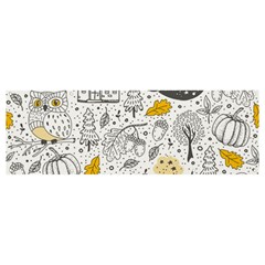 Doodle-seamless-pattern-with-autumn-elements Banner And Sign 12  X 4  by Simbadda