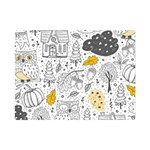 Doodle-seamless-pattern-with-autumn-elements Premium Plush Fleece Blanket (Mini) 35 x27  Blanket Front