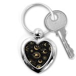 Asian-seamless-pattern-with-clouds-moon-sun-stars-vector-collection-oriental-chinese-japanese-korean Key Chain (Heart) Front