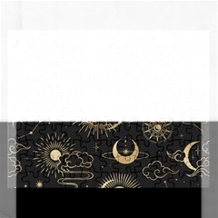 Asian-seamless-pattern-with-clouds-moon-sun-stars-vector-collection-oriental-chinese-japanese-korean Rectangular Jigsaw Puzzl by Simbadda