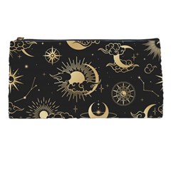 Asian-seamless-pattern-with-clouds-moon-sun-stars-vector-collection-oriental-chinese-japanese-korean Pencil Case by Simbadda