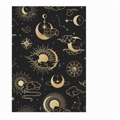 Asian-seamless-pattern-with-clouds-moon-sun-stars-vector-collection-oriental-chinese-japanese-korean Large Garden Flag (two Sides) by Simbadda