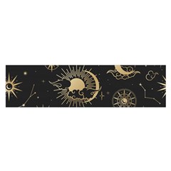 Asian-seamless-pattern-with-clouds-moon-sun-stars-vector-collection-oriental-chinese-japanese-korean Oblong Satin Scarf (16  X 60 ) by Simbadda