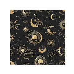 Asian-seamless-pattern-with-clouds-moon-sun-stars-vector-collection-oriental-chinese-japanese-korean Square Satin Scarf (30  X 30 ) by Simbadda