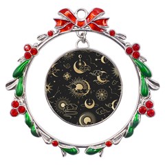 Asian-seamless-pattern-with-clouds-moon-sun-stars-vector-collection-oriental-chinese-japanese-korean Metal X mas Wreath Ribbon Ornament