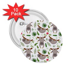 Seamless-pattern-with-cute-sloths 2 25  Buttons (10 Pack) 