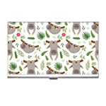 Seamless-pattern-with-cute-sloths Business Card Holder Front