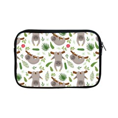 Seamless-pattern-with-cute-sloths Apple Ipad Mini Zipper Cases by Simbadda