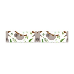 Seamless-pattern-with-cute-sloths Premium Plush Fleece Scarf (mini)