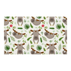 Seamless-pattern-with-cute-sloths Banner And Sign 5  X 3  by Simbadda