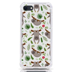 Seamless-pattern-with-cute-sloths Iphone Se by Simbadda