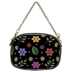 Embroidery-seamless-pattern-with-flowers Chain Purse (two Sides) by Simbadda