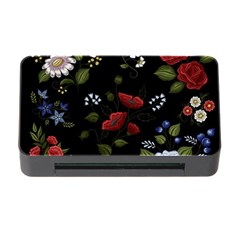 Floral-folk-fashion-ornamental-embroidery-pattern Memory Card Reader With Cf by Simbadda