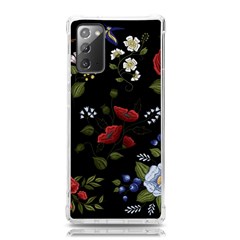 Floral-folk-fashion-ornamental-embroidery-pattern Samsung Galaxy Note 20 Tpu Uv Case by Simbadda