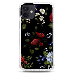 Floral-folk-fashion-ornamental-embroidery-pattern Iphone 12 Mini Tpu Uv Print Case	 by Simbadda