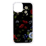 Floral-folk-fashion-ornamental-embroidery-pattern iPhone 14 TPU UV Print Case Front