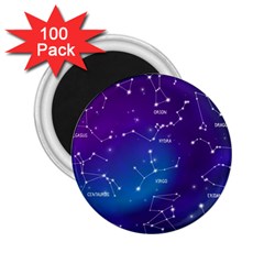 Realistic-night-sky-poster-with-constellations 2 25  Magnets (100 Pack)  by Simbadda