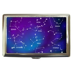 Realistic-night-sky-poster-with-constellations Cigarette Money Case by Simbadda