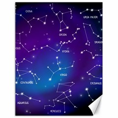 Realistic-night-sky-poster-with-constellations Canvas 18  X 24  by Simbadda