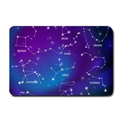 Realistic-night-sky-poster-with-constellations Small Doormat by Simbadda