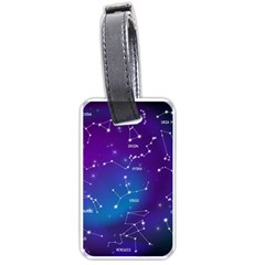 Realistic-night-sky-poster-with-constellations Luggage Tag (one Side) by Simbadda