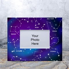 Realistic-night-sky-poster-with-constellations White Tabletop Photo Frame 4 x6  by Simbadda