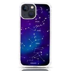 Realistic-night-sky-poster-with-constellations Iphone 13 Mini Tpu Uv Print Case by Simbadda