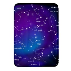 Realistic-night-sky-poster-with-constellations Rectangular Glass Fridge Magnet (4 Pack) by Simbadda