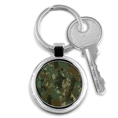 Camouflage-splatters-background Key Chain (round) by Simbadda