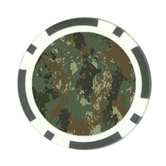 Camouflage-splatters-background Poker Chip Card Guard by Simbadda